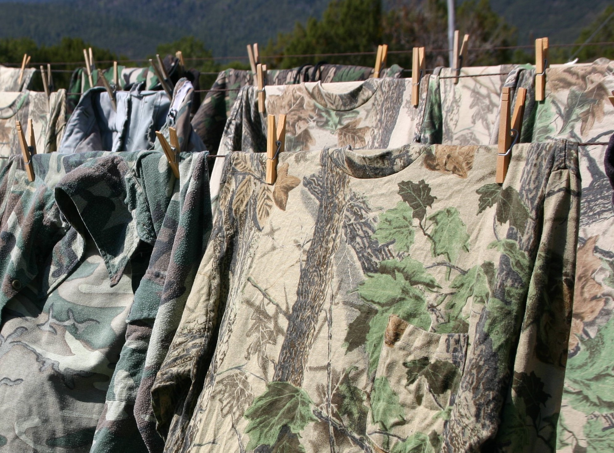 How do you wash hunting clothes?